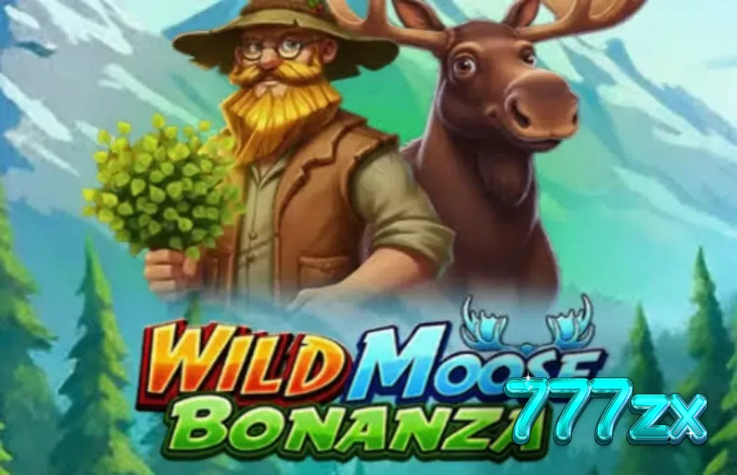 Tampilan visual slot Wild Moose Bonanza dengan latar belakang hutan dan simbol hewan liar